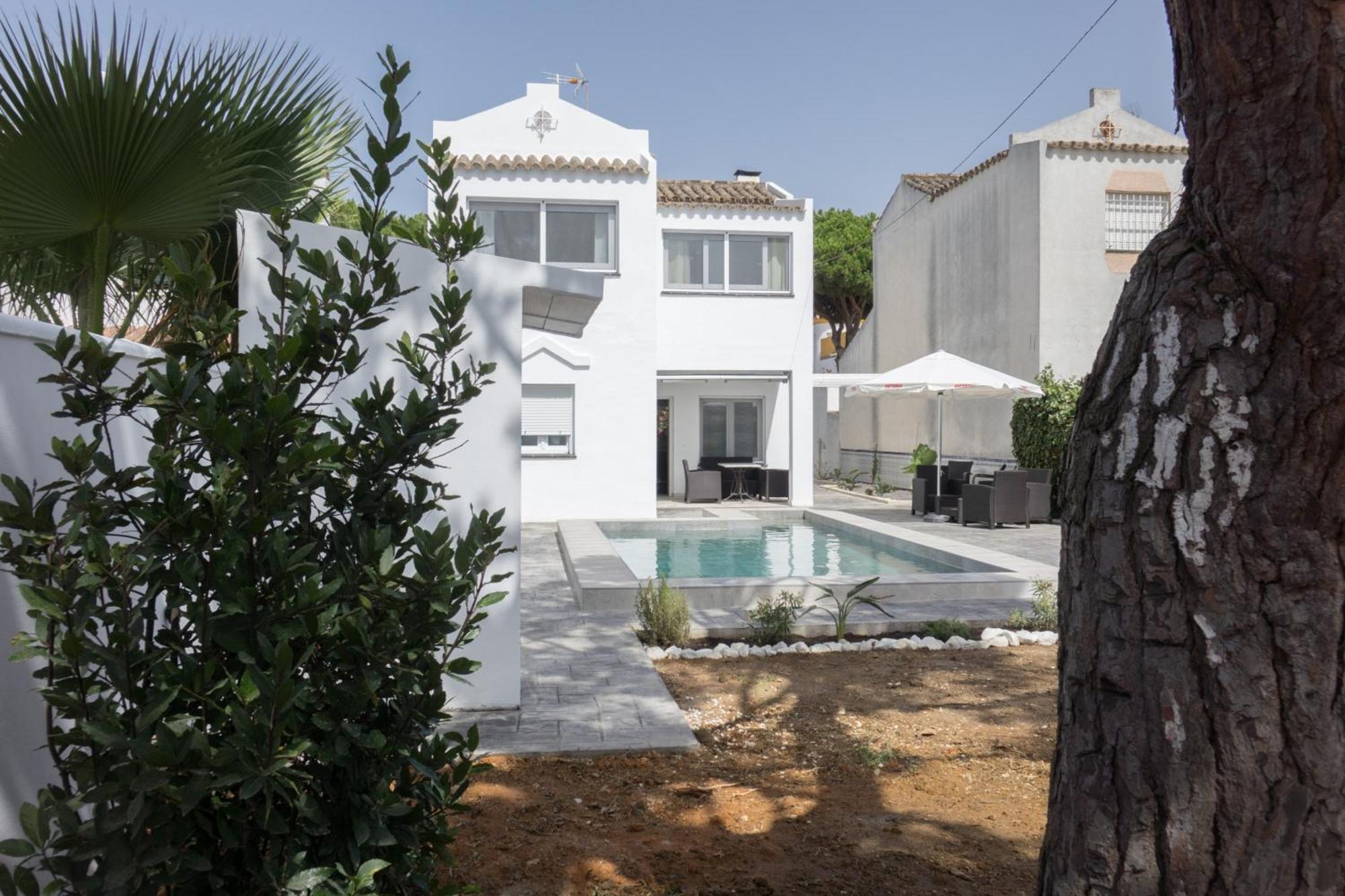 Chalet Árbol de la Vida - cerca la playa Chiclana de la Frontera Esterno foto